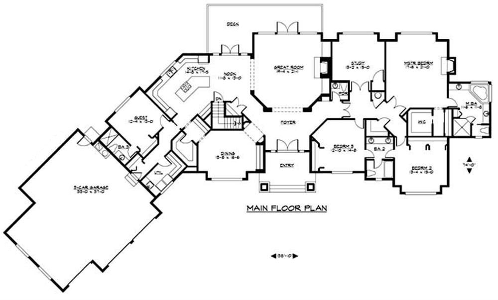 Large Ranch House Plans Inspiration JHMRad